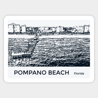 Pompano Beach Florida Sticker